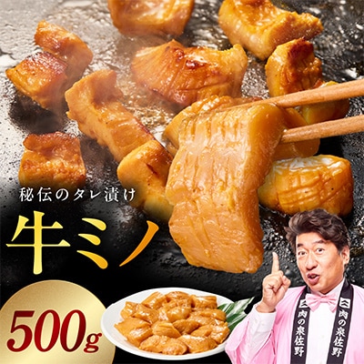 焼肉用 牛ミノ 500g 味付き 250g×2P 小分け ホルモン