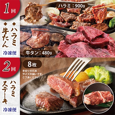 【毎月定期便】アキラ商店 肉三昧 ライトコース 総量4kg以上 全4回　099Z127