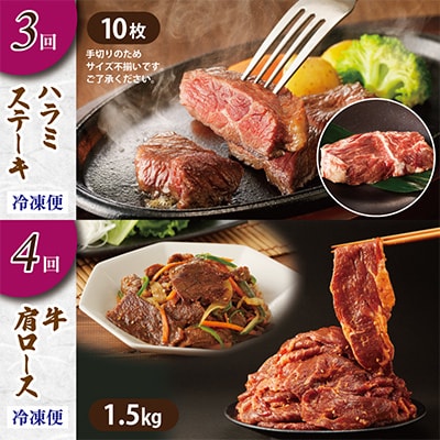 【毎月定期便】アキラ商店 肉三昧 プレミアム 総量8kg以上 全6回 099Z129