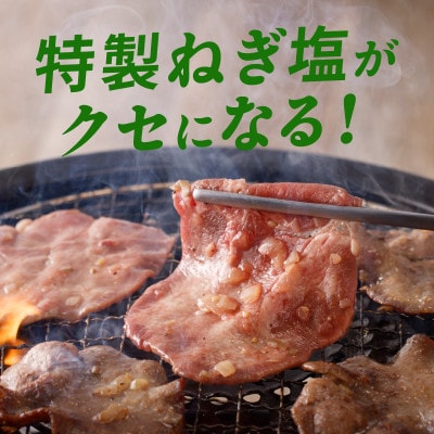【毎月定期便】ねぎ塩 牛たん 牛肉 焼肉用 薄切り 訳あり 500g×全4回 099Z457