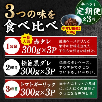 【毎月定期便】牛ハラミ 1kg【食べ比べ定期便 小分け 訳あり サイズ不揃い TVで話題】全3回