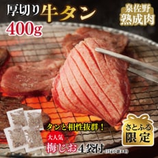 【さとふる限定】厚切り 牛たん 400g 訳あり サイズ不揃い 099H1877