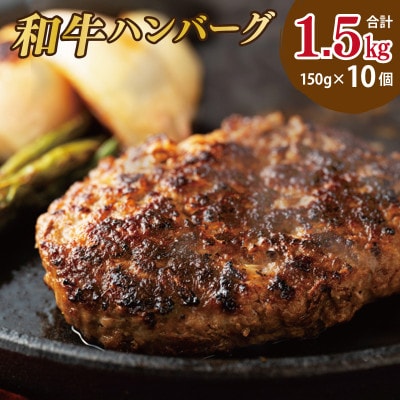 国産 牛肉 100% ハンバーグ 1.5kg(150g×10個) G1378