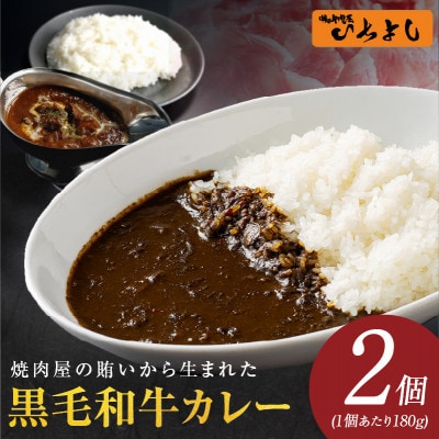 焼肉屋の黒毛和牛カレー 180g×2個 お試し