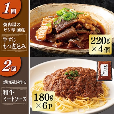 【毎月定期便】焼肉専門店厳選 人気惣菜をお届け 全4回 099Z134