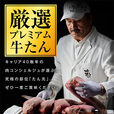 【たん元のみ】厳選牛たん 600g 暴れ盛りプレミアム G3612