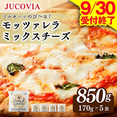 【9/30受付終了】JUCOVIA モッツァレラミックスチーズ 850g 小分け 170g×5P