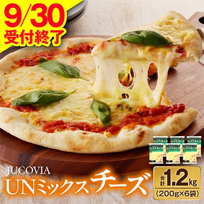 【9/30受付終了】JUCOVIA UNミックスチーズ 1.2kg 小分け 200g×6P