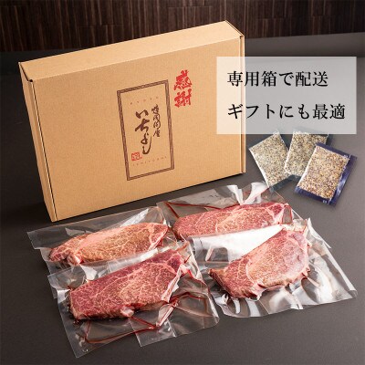 厳選ヒレステーキ 4枚 合計480g 大人気!オリジナル梅塩3P付 099H907