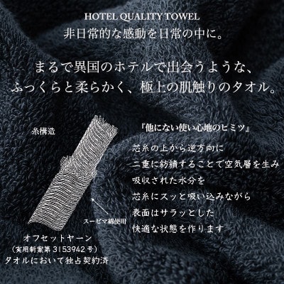 【のし付・父の日】Landwell Hotel バスタオル 2枚 ネイビー 099H3247f