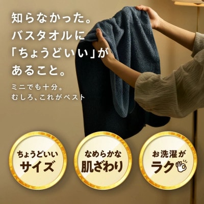 ファミーユ ミニバスタオル 6枚(ナイトブルー) G2615