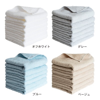 泉州タオル フェイスタオル 6枚セット furetemi 日本製 速乾(ブルー) G2043