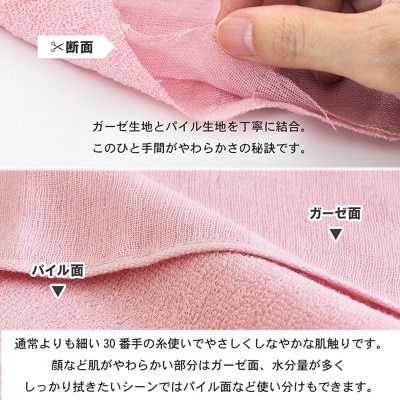 カラーガーゼ バスタオル スモーキーブルー 3枚セット 泉州タオル シンプル