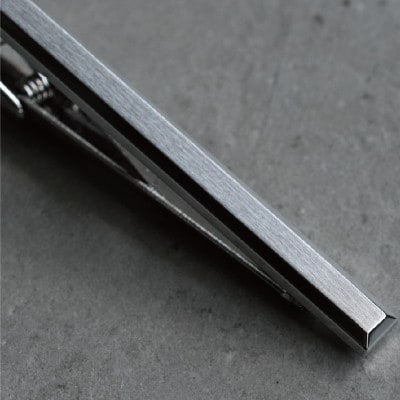 4面カットネクタイピン シルバーカラー tav0060 G2830