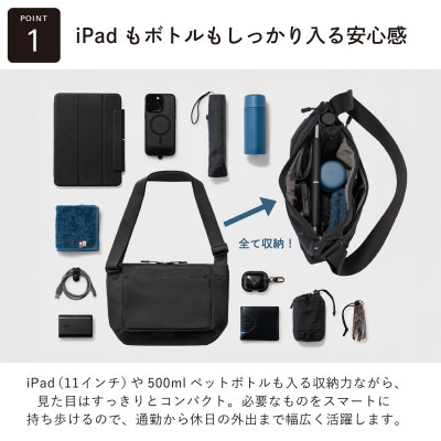 ちょうどいいスリングバッグ オリーブグリーン【超軽量 サコッシュ】　G3519-2