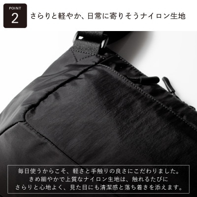 ちょうどいいスリングバッグ オレンジ【超軽量 サコッシュ】 G3521-2