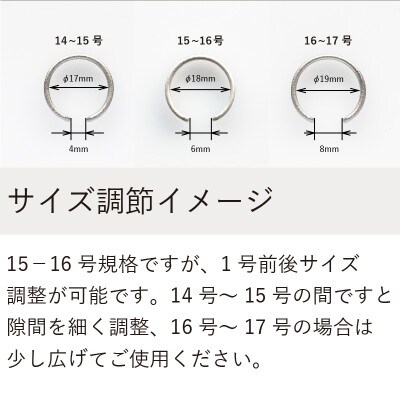 オープンリング シルバーホーニング tav0058