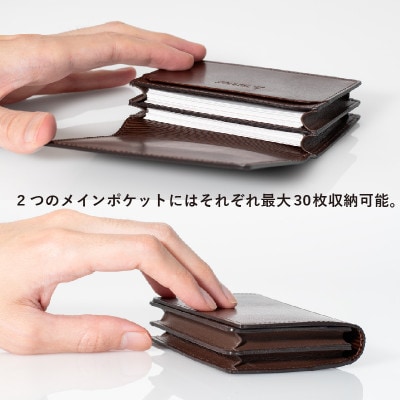 本革名刺入れ ブラック tav0047