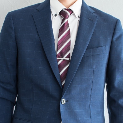 クリップ式ネクタイピン シルバーカラー G2826