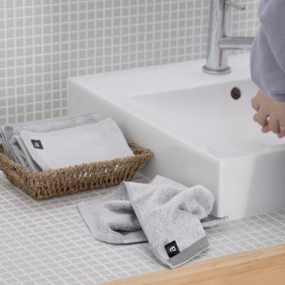 a towelハンドタオル 5枚セット アッシュホワイト G2117
