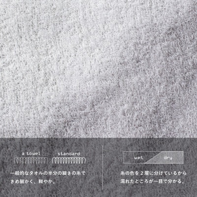 a towelフェイスタオル 10枚セット アッシュホワイト G2115