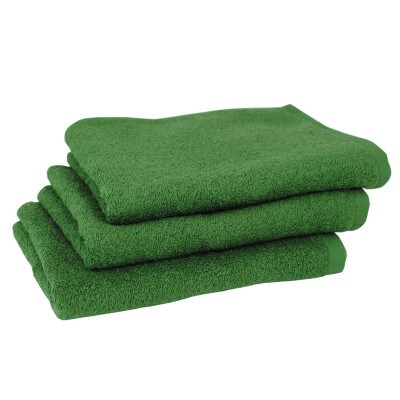 コンパクトバスタオル(ミニバスタオル) モスグリーン3枚 G2080