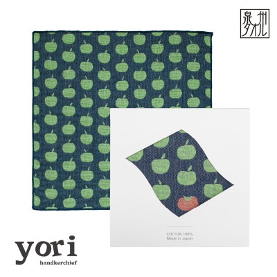 yoriハンカチ単品ハンカチギフト(リンゴとトマト) 泉州タオル ギフト G3961