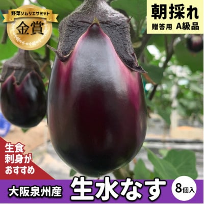【先行受付】野菜ソムリエサミット金賞 大和屋さんの大阪泉州特産 水なす 010B1373