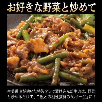 牛肉 切り落とし タレ漬け 合計1kg【味付け 小分け 焼くだけ BBQ】 099H3385