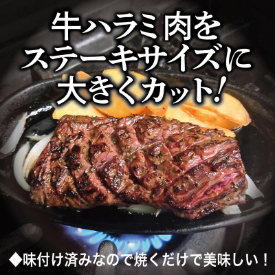 満足牛ハラミステーキ オリジナルスパイス仕込 合計1.76kg 牛肉 小分け 焼肉 099H3703