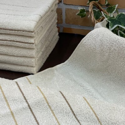 【さとふる限定】無漂白エコマーク 薄手フェイスタオル6枚 005A559