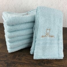 【泉州こだわりタオル】フェイスタオル7枚 (ブルー)スリータイムズ　ラインベアー 010B461 | ふるさと納税のお礼品