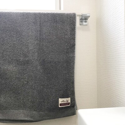 【泉州こだわりタオル】コットンW フェイスタオル グレー6枚 G1547