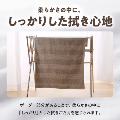 【TVで紹介!】ナチュレル 贅沢バスタオル 6枚(グレー系)【泉州タオル 国産】 015B549