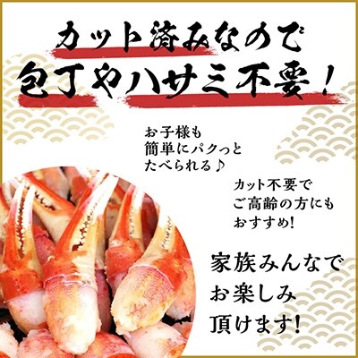 ボイル本ズワイ蟹爪肉 たっぷり1kg カット済み 2Lサイズ(3-4人前) 020C132