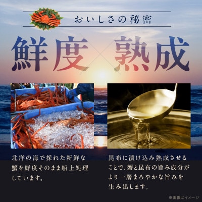 生ずわい蟹 約2kg 5Lサイズ 4肩前後 昆布仕立て G1836