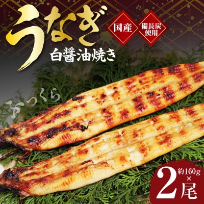 【土用の丑の日】国産 うなぎ 白焼き 2尾 せいろ蒸し 備長炭仕上げ 先行予約 099H2643d