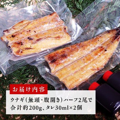 【土用の丑の日】国産うなぎ ハーフカット 合計 200g 蒲焼 訳あり 先行予約 099H2639d