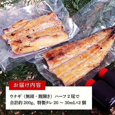 【土用の丑の日】国産うなぎ ハーフカット 合計 200g 蒲焼 訳あり予約 kgp0037-1d