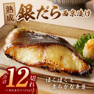 銀鱈 西京漬け 120g×12切れ 職人厳選 015B280