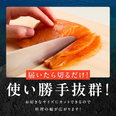 【訳あり】生食用 サーモン 1kg ポーション 小分け 2-4柵 サイズ不揃い 010B1620