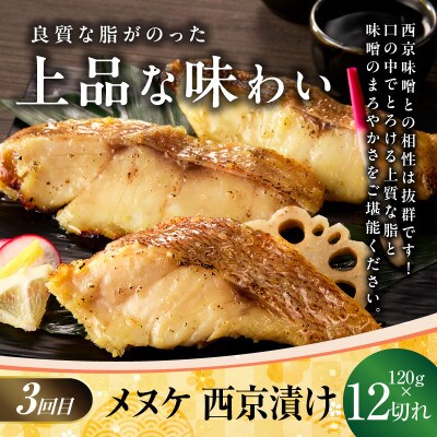 【毎月定期便】4種の西京漬け 食べ比べ 【大満足 赤魚 小分け 熟成】 kgpZ014全4回