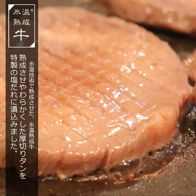 氷温(R)熟成牛 特製塩だれ漬込み厚切り牛タン(600g)010B760