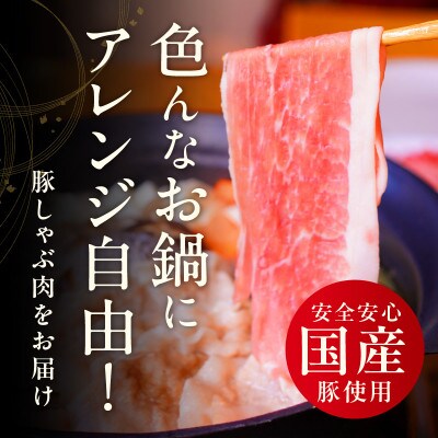 【丸善味わい加工】国産 豚肉しゃぶしゃぶセット2.4kg もも/肩ロース スライス 099H2597