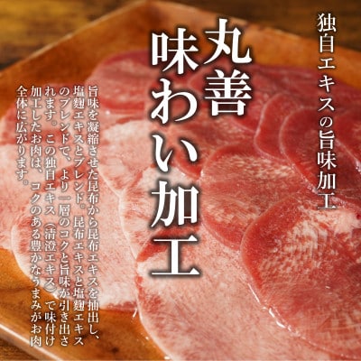 【氷温熟成×極味付け】牛たん スライス 500g(250g×2) mrz0017