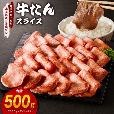 【氷温熟成×旨塩ダレ】牛たん 500g スライス 焼肉用 訳あり サイズ不揃い mrz0079