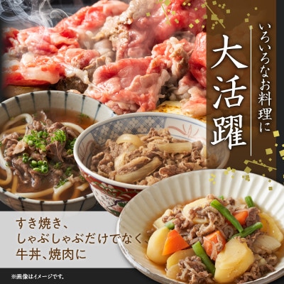 国産牛 赤身スライス 1.2kg 小分け すき焼き しゃぶしゃぶ 極味付け mrz0051c