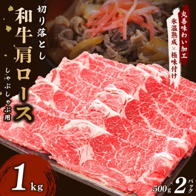 【氷温熟成×極味付け】和牛肩ロース 切り落とし 1kg 小分け すき・しゃぶ用 mrz0049