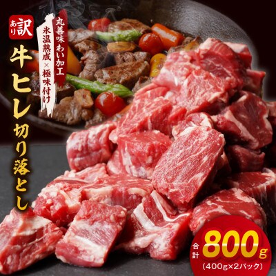 【氷温熟成×極味付け】牛ヒレ肉 切り落とし 800g【訳あり サイコロステーキ 】 mrz0040