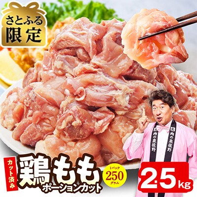 【さとふる限定】国産鶏もも肉 カット済み 2.5kg 氷温熟成×極味付け mrz0356